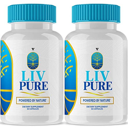 (2 Pack) Liv Pure Loss Pills, Livpure Liver Detox Cleanse Management Capsules Advanced Fyvus