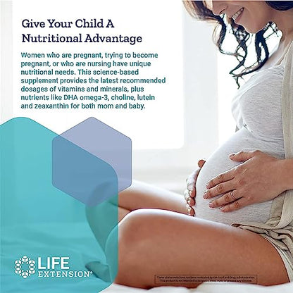 Life Extension Prenatal Advantage Supplement – Comprehensive Prenatal Vitamin for Pregnant Women Life Extension