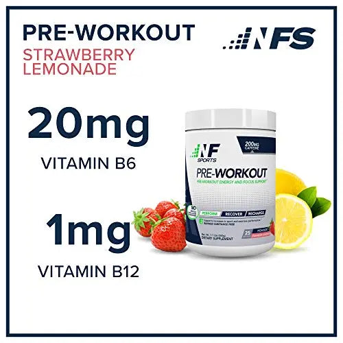 NF Sports Pre-Workout - Supports Energy, Cognitive Function, Strength, and Muscular NF Sports