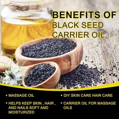 2 Pack Black Seed Oil, Organic Cold Pressed Unrefined Black Seed Oil, Pure Natural Black BDBFZCFP