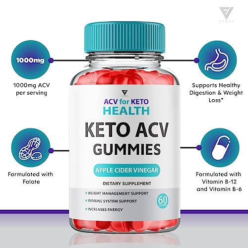 (2 Pack) ACV for Keto Health Gummies, ACV Keto Health ACV Advanced Weight Loss Gummies Fyvus