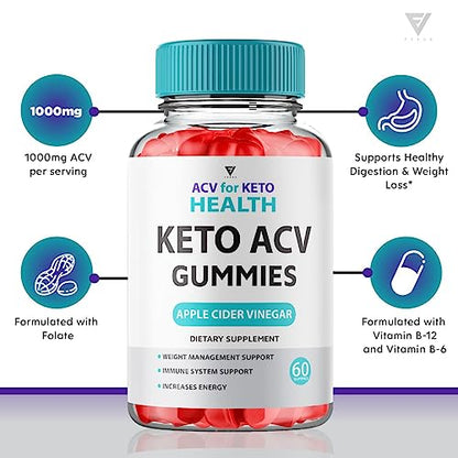 (2 Pack) ACV for Keto Health Gummies, ACV Keto Health ACV Advanced Weight Loss Gummies Fyvus
