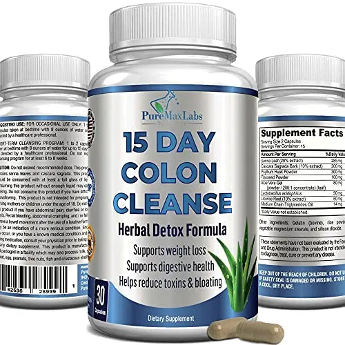 YUMMYVITE 15 Day Colon Cleanse and Detox, Herbal Detox Formula, Supports Weight YUMMYVITE