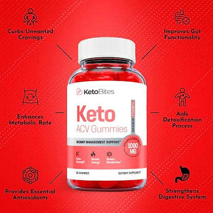 (3 Pack) Keto Bites, Keto Bites ACV Gummies, Keto Bites Gummies Keto ACV, Keto Gummy Ark Labs