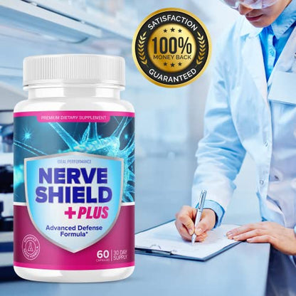 (3 Pack) Nerve Shield Plus Pills Original Supplement Advanced Nerve Formula IDEAL PERFORMANCE