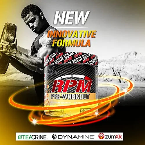 Pre Workout Powder for Energy and Focus - EVL RPM Energy Pre Workout Energy Drink Evlution