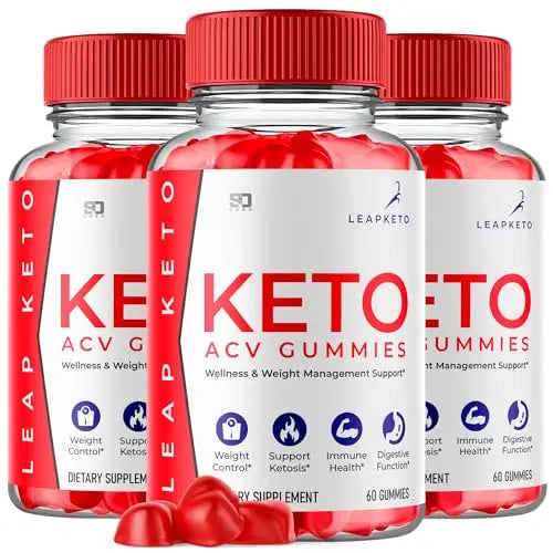 (3 Pack) Keto Leap ACV Gummies, Keto Leap Gummies Advanced 1000MG, Keto Leap ACV S.O Labs