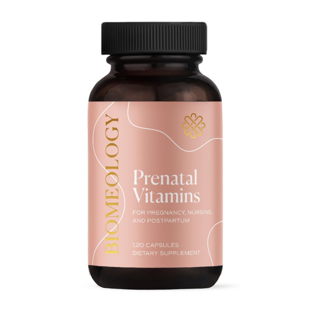 Biomeology Prenatal Vitamins - Methylated Pregnancy Multivitamin with Bioavailable Nutrients Biomeology