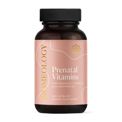 Biomeology Prenatal Vitamins - Methylated Pregnancy Multivitamin with Bioavailable Nutrients Biomeology