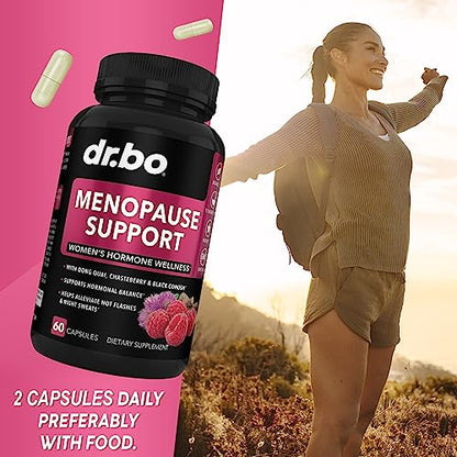 Menopause Supplements for Women Support Pills - Natural Menopause Relief for Hot Flashes DR. BO