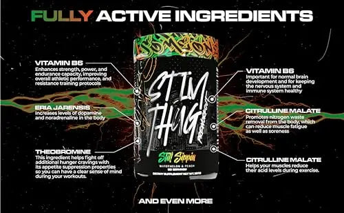 KILO LABS Pre Workout Powder | Stim Thug Preworkout for Men and Women | Hydrating KILO LABS