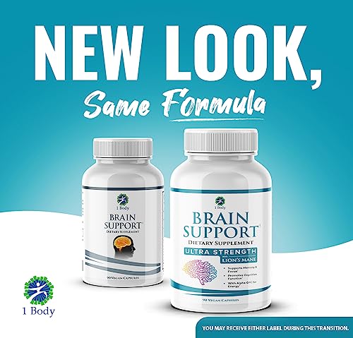 1 Body Brain Supplements for Memory and Focus - Support Healthy Brain 1 Body