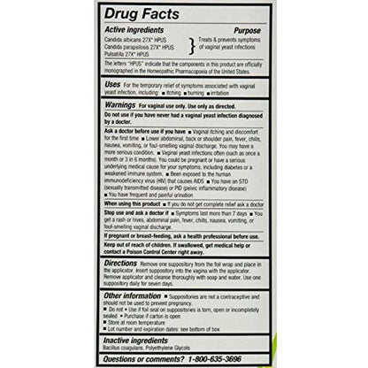 YeastGard Advanced Suppositories, 10-Count Boxes (Pack of 3) Yeastgard Advanced