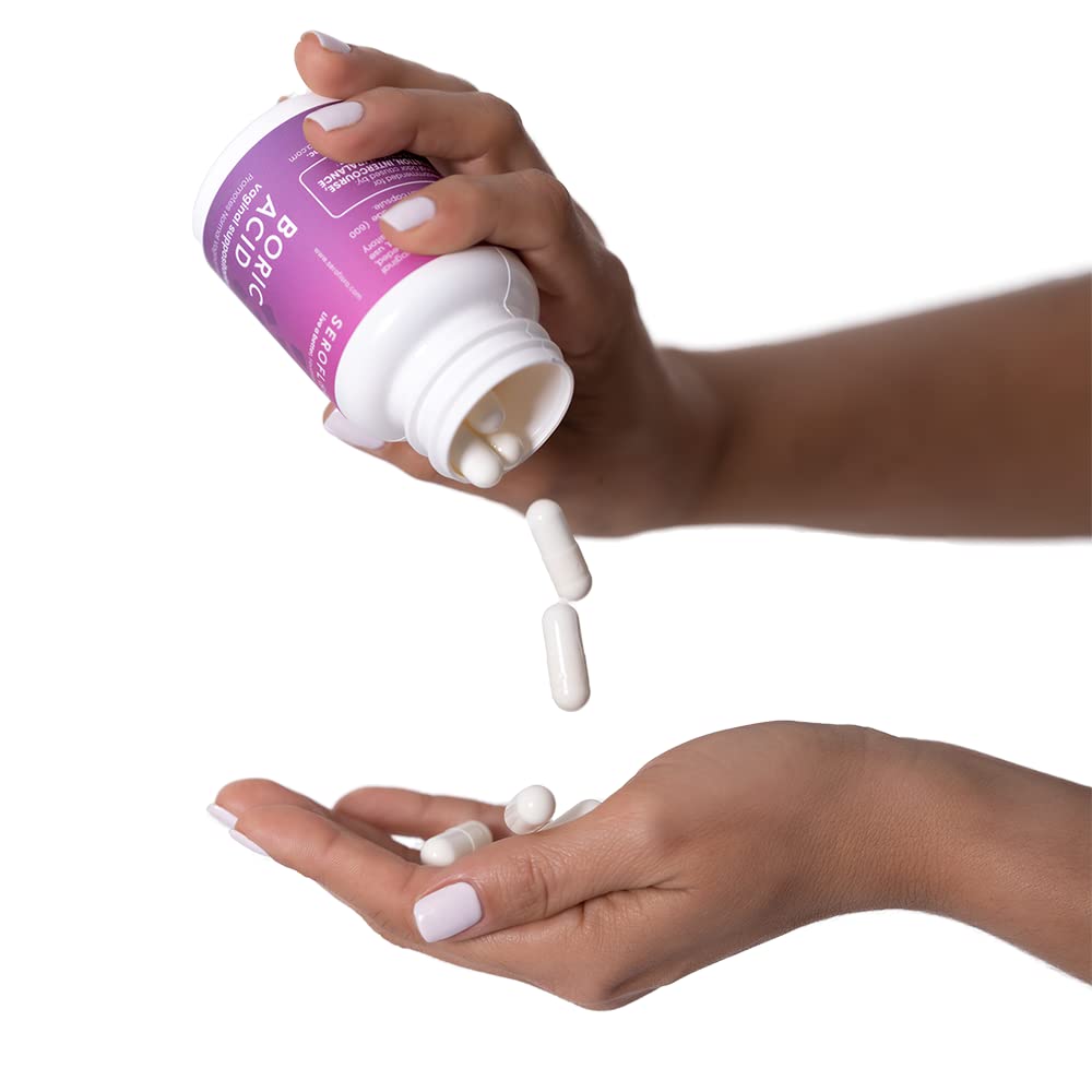 Seroflora Boric Acid Vaginal Suppositories - Promotes Vaginal pH Balance and Odor Control SerofloraBuy Supplements Australia