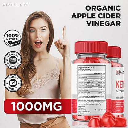 (3 Pack) Keto Chews Gummies - Keto Chews ACV Gummies for Weight Loss 525 MG rize labs