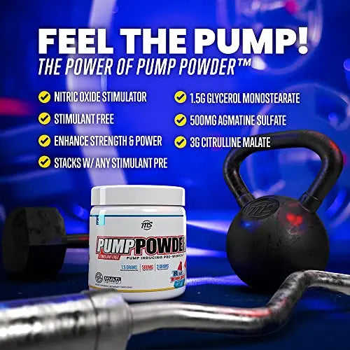 MAN Sports Pump Powder Blue Bombsicle - Stimulant Free Pre Workout Drink MAN Sports