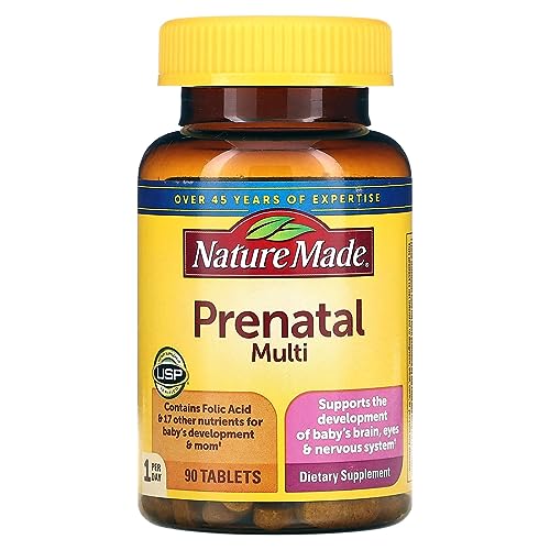 Nature Made Prenatal Multi Dietary Supplement , 90 Tablets ea ( Pack of 2) Nature Made