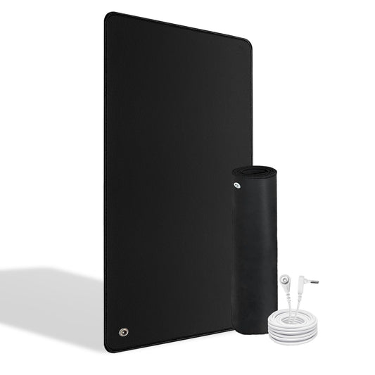 XINHUSU Grounding Mat 11.8"x23.6" Grounding Pad with 15ft Grounding Cord Grounding Mat XINHUSU