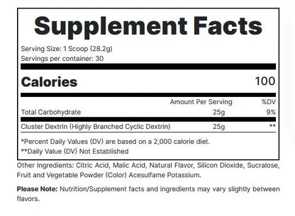 REDCON1 Cluster Bomb, Unflavored - Intra/Post Workout Carbs - Gluten Free + Vegan Cluster REDCON1