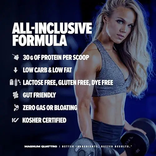 Magnum Nutraceuticals Quattro -, Toasted Cinnamon Cereal ,2lb - May Support Muscle QUATTRO