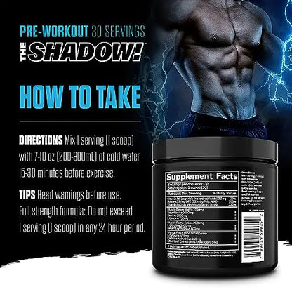 JNX SPORTS The Shadow! 350mg of Caffeine Hard Core Preworkout -Electric Energy JNX SPORTS