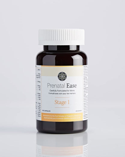 Prenatal Ease Stage 1, First Trimester Multivitamin, Contains Methylfolate, Premium Grade Ginger Prenatal Ease