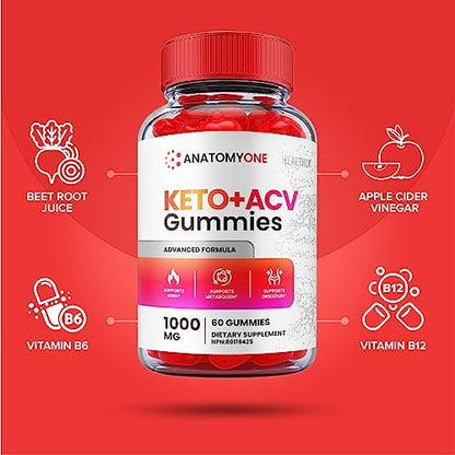 (3 Pack) Anatomy One Keto Gummies, Anatomy One Keto Acv Gummies, Anatomyone Keto Healthly