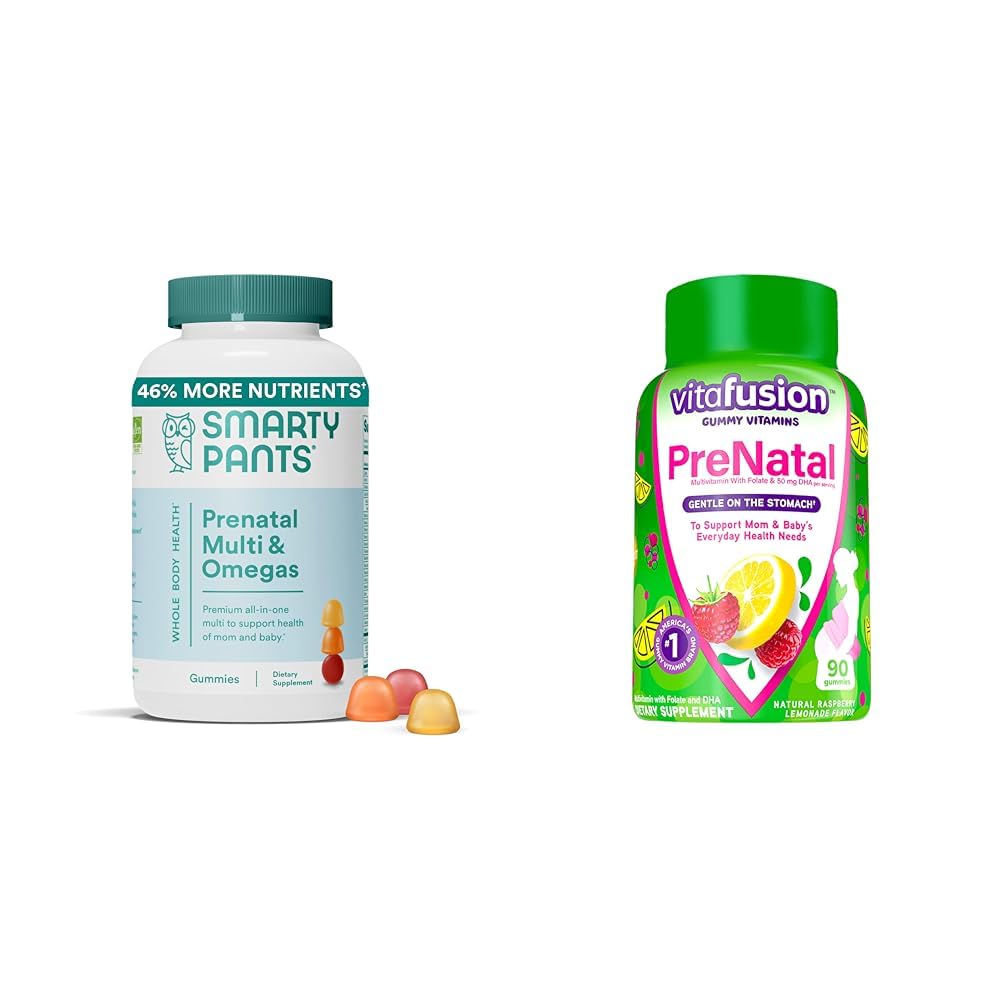 SmartyPants Prenatal Vitamins for Women, Multivitamin Gummies: Omega 3 Fish Oil (EPA/DHA) SmartyPants