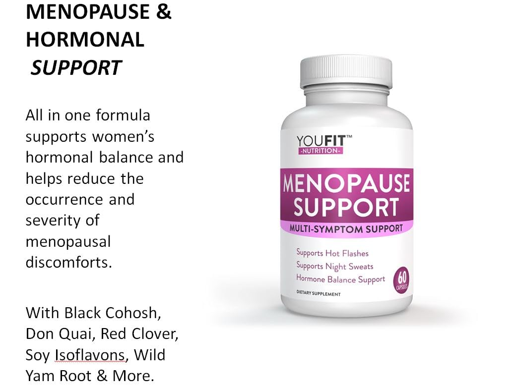 YouFit Nutrition Menopause Relief Capsules for Women - Natural Menopause Supplements YouFit Nutrition