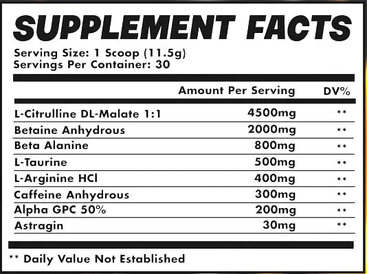 Orange Dreamsicle Pre Workout | The Best Tasting Pre Workout | Intense Increased Endurance Beta Bears