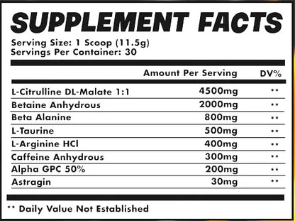 Orange Dreamsicle Pre Workout | The Best Tasting Pre Workout | Intense Increased Endurance Beta Bears