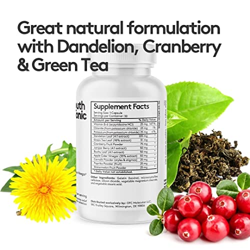 Youth & Tonic Water Retention Pills for Women and Hormone Balance Capsules for Swelling & Loss Youth & Tonic