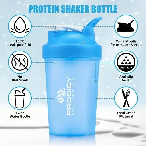 Prodigy Nutrition Labs Premium Shaker Bottle Perfect for Protein Shakes and Pre Workout Prodigy Nutrition Labs