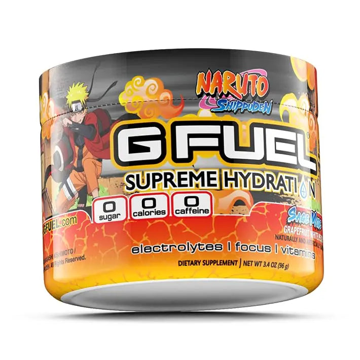 G Fuel Naruto Sage Mode Electrolytes Powder, Water Mix for Hydration, Energy and Focus G fuel