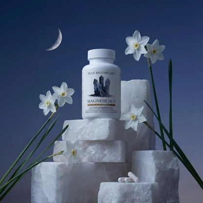 Magnesium Complex Supplement - 5 Forms Citrate Glycinate Malate Oxide Aquamin - Multi Magnesium Blend - High Absorption Chelated - Essential Mineral - Non-GMO Gluten-Free - 60 Capsules Dear Apothecary buy supplements Au