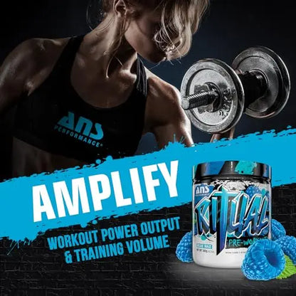 ANS Performance Ritual Pre Workout (30 Servings, 12.7 oz) - Complete Preworkout Formula ANS Performance