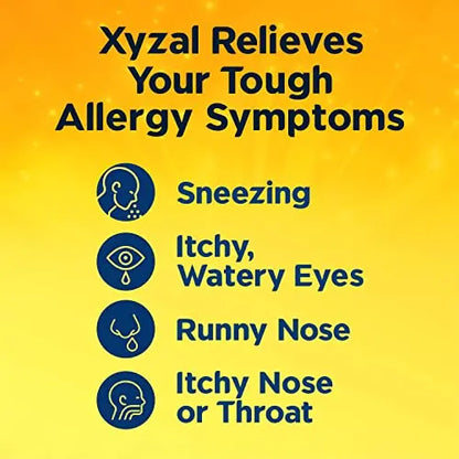 Xyzal Allergy Pills, 24-Hour Allergy Relief, 80-Count, Original Prescription Strength Xyzal