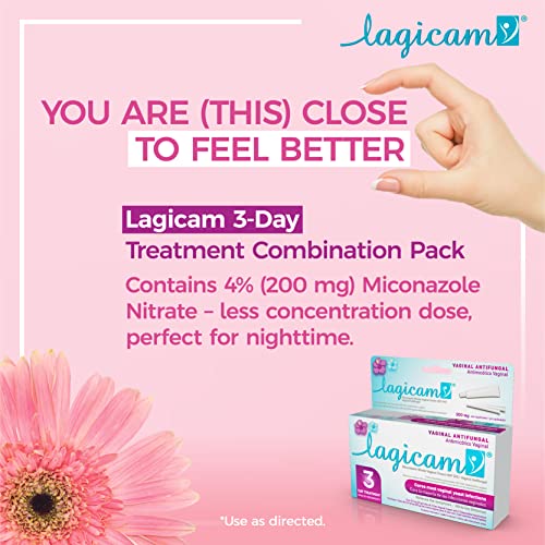 Lagicam Vaginal Yeast Infection, Antifungal 3 Day Miconazole Nitrate Treatment Cream LAGICAM VBuy Supplements Australia