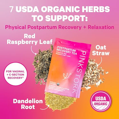Pink Stork Postpartum Essentials for Hormone Balance, Recovery, and Mood Support for Women Pink Stork
