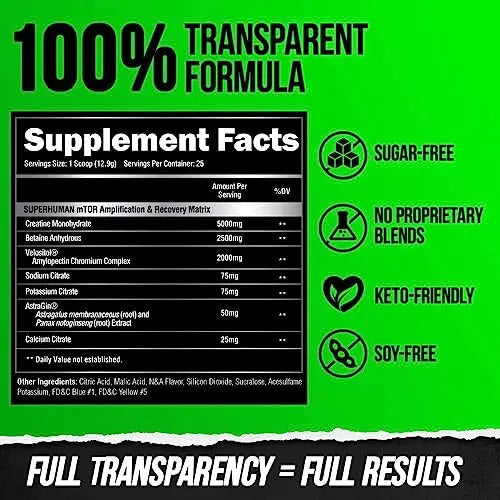 ALPHA LION Superhuman Pre Workout Powder & Post Workout Recovery Bundle, Sustained ALPHA LION