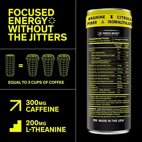 Echelon Pre-Workout Energy Drink - 12-Pack, Yuzu Cayenne - Peak Performance Echelon