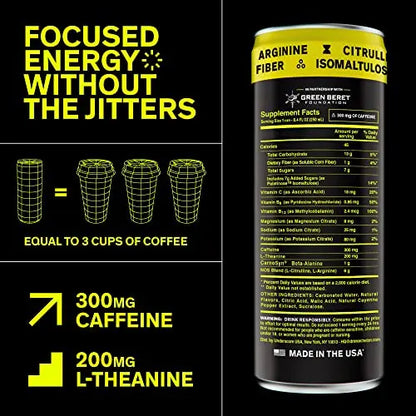 Echelon Pre-Workout Energy Drink - 12-Pack, Yuzu Cayenne - Peak Performance Echelon