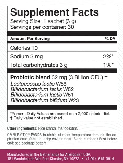 OMNi BiOTiC Panda - Probiotic for Mom and Baby - Prenatal and Infant Probiotic – Gut Health & Immune OMNi BiOTiC