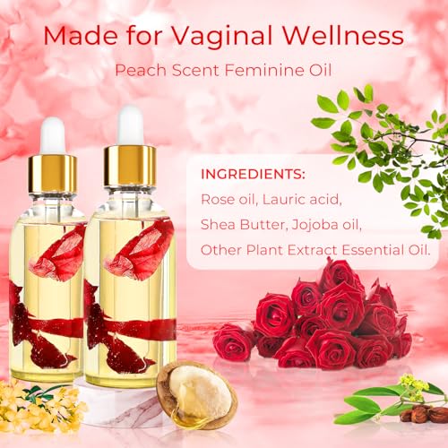 2PCS Yoni Oil Organic Feminine Oil Vaginal Moisturizer - Ph Balance for Women - Feminine Deodorant BASSIBuy Supplements Australia