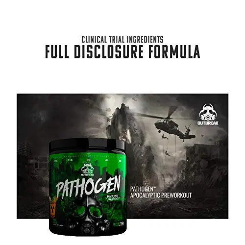 Outbreak Nutrition Pathogen Pre Workout with Beta-Alanine, Energy Boosting Muscle Outbreak Nutrition