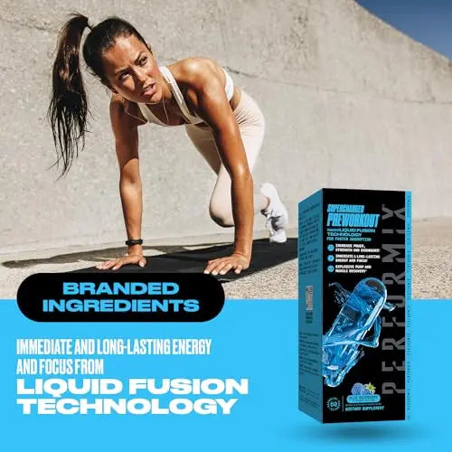 PERFORMIX Supercharged Preworkout - Sustained Energy, Endurance, and Mental Focus PERFORMIX