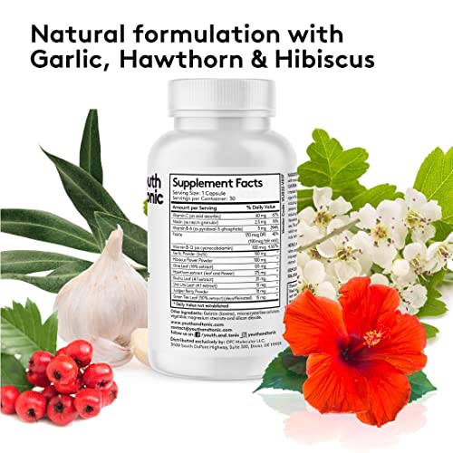 Youth & Tonic Daily Water Weight Away Pills and Blood Pressure Support Supplements/Natural Youth & Tonic