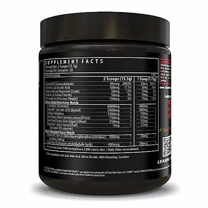 Pump- Nitric Oxide Boosting Stack Stim Free: Loaded with Citruline Malate for Maximum Titan Nutrition